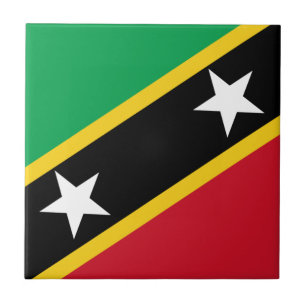 Lowen kostar! Sanktt Kitts och Nevis flagga Kakelplatta