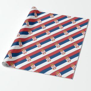 Lowen kostar! Serbia flagga Presentpapper