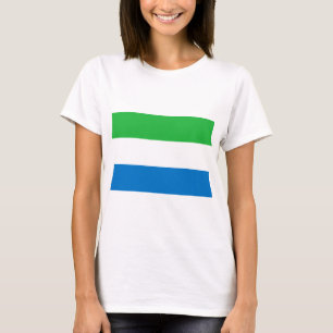 Lowen kostar! Sierra Leone flagga T-shirt