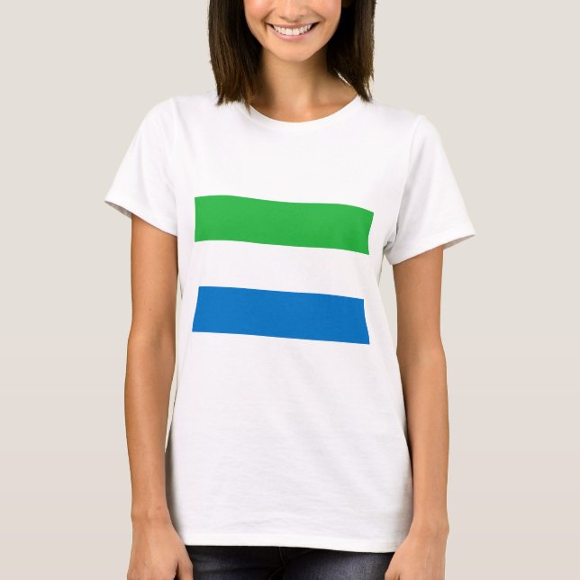 Lowen kostar! Sierra Leone flagga Tee (Framsida)