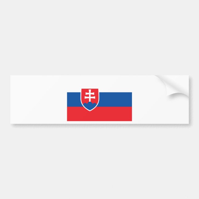 Lowen kostar! Slovakien flagga Bildekal (Framsidan)