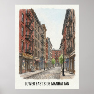 Lower East Side Manhattan Poster