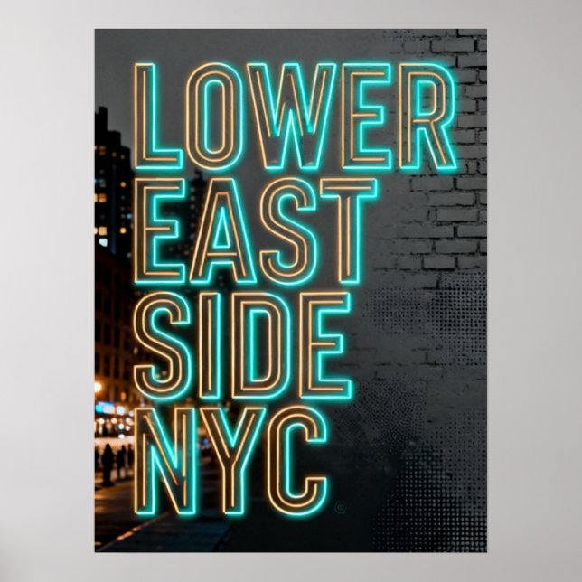 Lower East Side Nyc Poster (Framsidan)