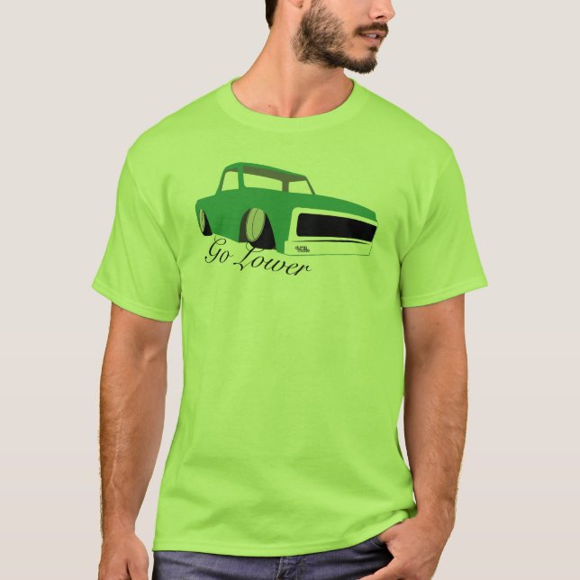 Lower, går den Chevy c10 varubilen T-shirt (Framsida)