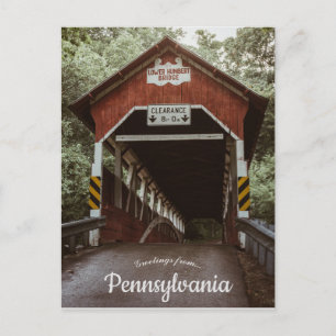 Lower Humbert Bridge Somerset County Pennsylvania Vykort