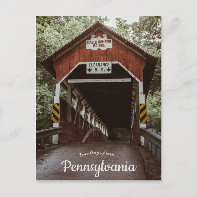 Lower Humbert Bridge Somerset County Pennsylvania Vykort (Framsida)