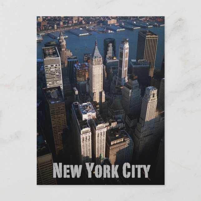 Lower-Manhattan New York City Vykort (Framsida)