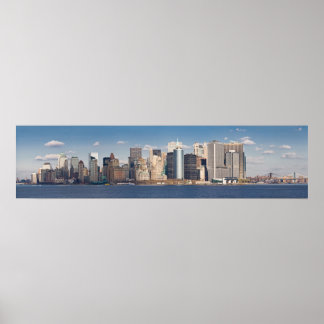 Lower Manhattan Skyline Panoramic 2006 Print Poster