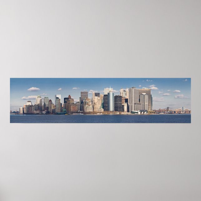 Lower Manhattan Skyline Panoramic 2006 Print Poster (Framsidan)
