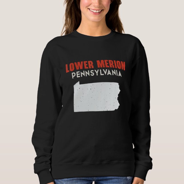 Lower Merion Pennsylvania USA State America Travel T Shirt (Framsida)