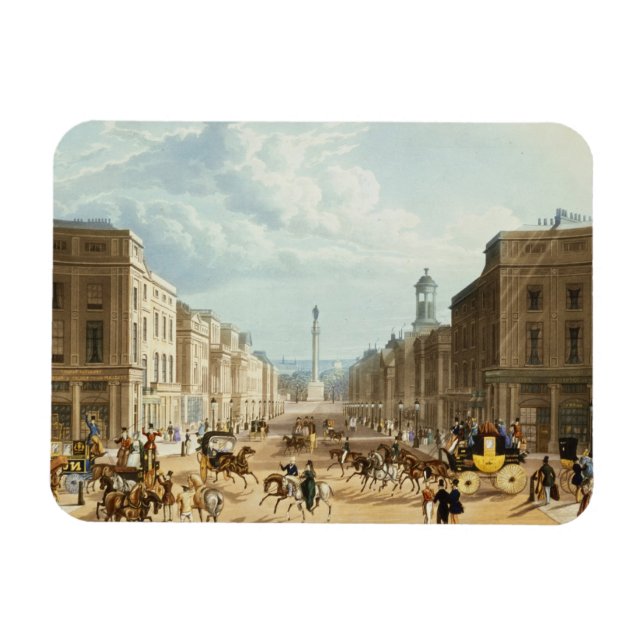 Lower Regent Street, pub. by Ackermann, c.1835 (co Magnet (Horisontell)