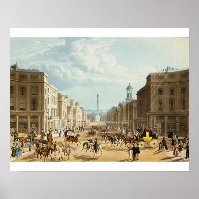 Lower Regent Street, pub. by Ackermann, c.1835 (co Poster (Framsidan)