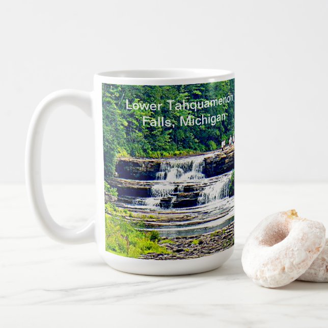 Lower Tahquamenon Falls State Park, MI Kaffemugg (Med munk)