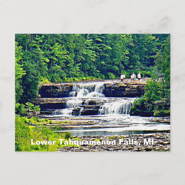 Lower Tahquamenon Falls State Park, Michigan Vykort (Framsida)