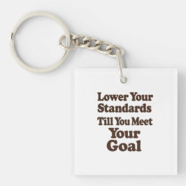 Lower Your Standards Until You Meet Your Goal