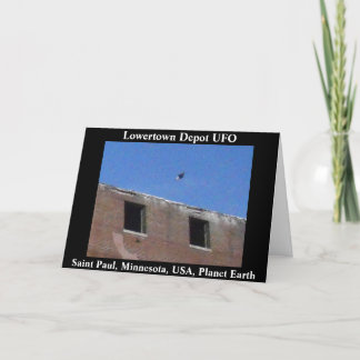 "Lowertown Depot UFO" Födelsedagskort Kort