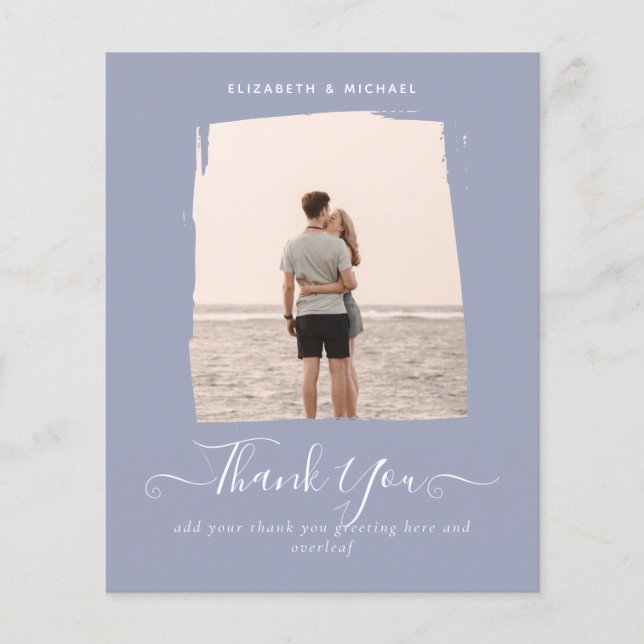 LOWEST BUDGET Modern PHOTO TACK Dusty Blue Flygblad (Framsidan)