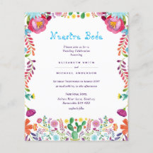 LOWEST BUDGET Nuestra Boda Folk Flowers Bröllop