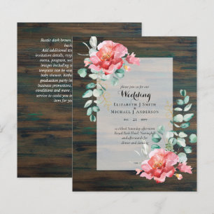 LOWEST BUDGET Red Blommigt Eucalyptus WEDDING-inbj