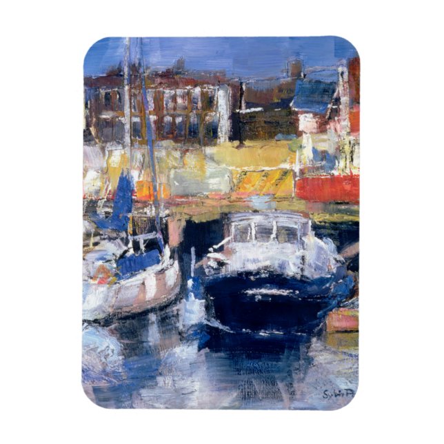 Lowestoft Harbor View Magnet (Vertikal)