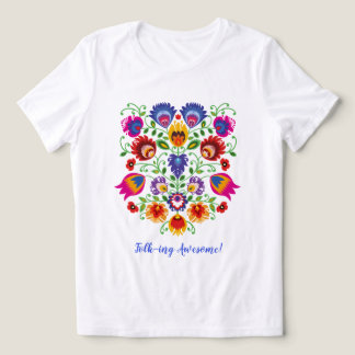 Lowicz Blommig Kam T Shirt