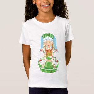 Łowicz Pole Bride Matryoshka Girls' T Shirt