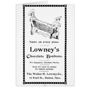 Lowneys Chocolate Bonbons Hälsningskort