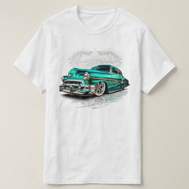 Lowrider Bomb Chevrolet Chevy Low Rider Art T Shirt (Design framsida)