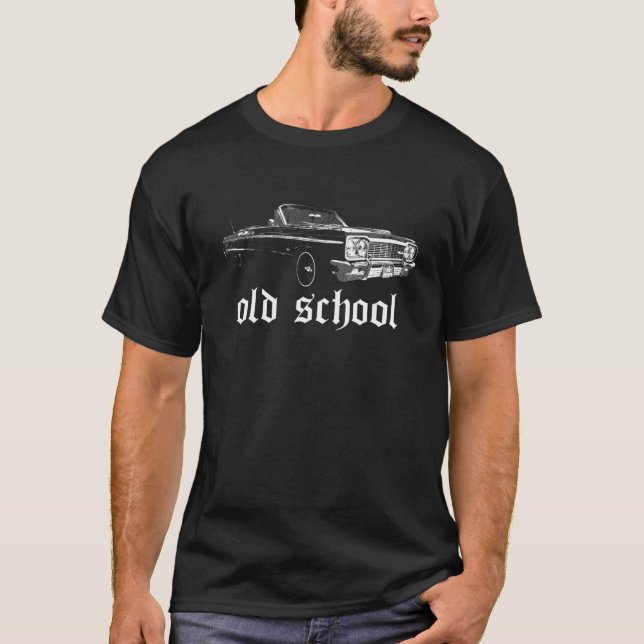 Lowrider För manar Cholo Old school Cali T Shirt (Framsida)