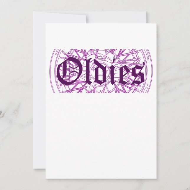 Lowrider Rim Oldies Old school Oldies Inbjudningar (Framsida)