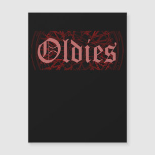 Lowrider Rim Oldies Old school Oldies Magnetisk Inbjudningskort