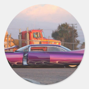 lowrider runt klistermärke