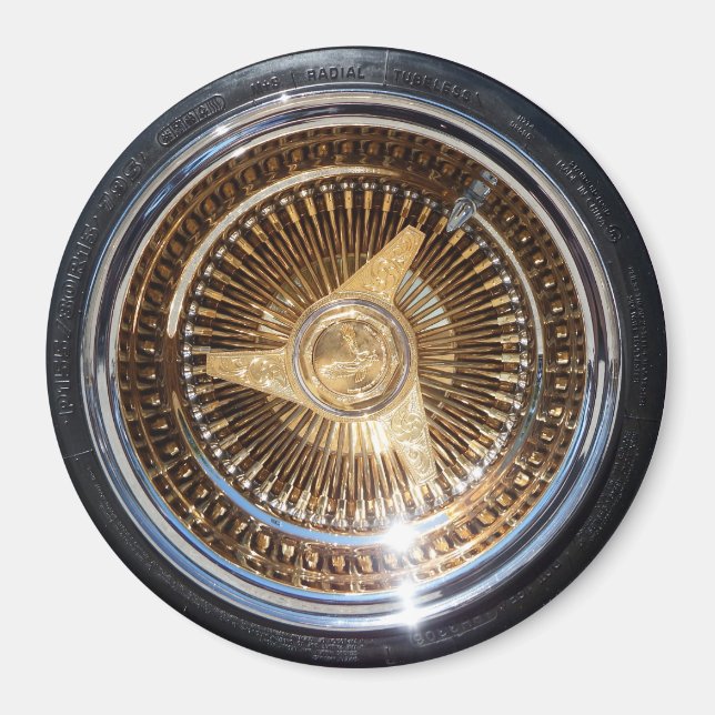 Lowrider Wire Hjul Rims Spokes Magnet (Framsidan)