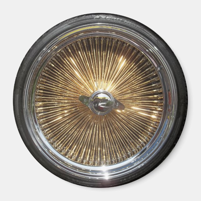 Lowrider Wire Hjul Spokes Rims Magnet (Framsidan)