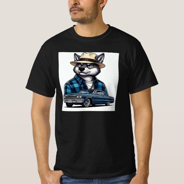 Lowrider Wolf T-Shirt (Framsida)