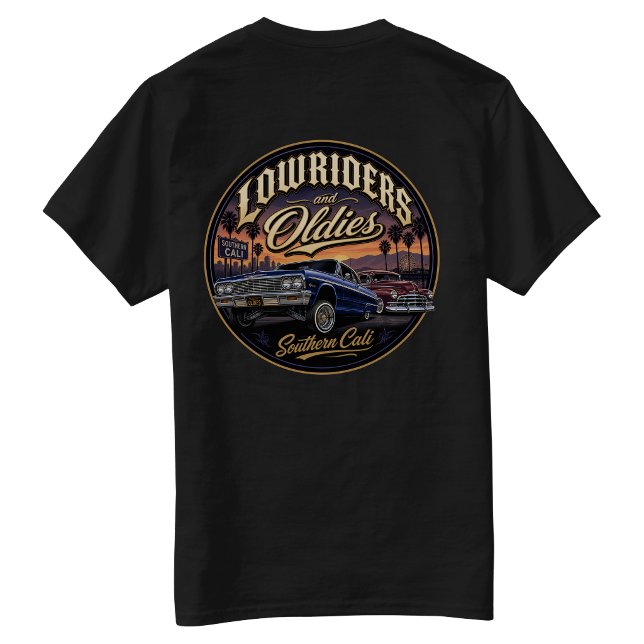 Lowriders och oldies tillbaka hit t shirt (Lowriders and oldies T-Shirt)