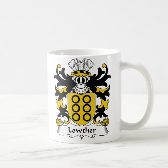 Lowther familjvapensköld kaffemugg (Höger)