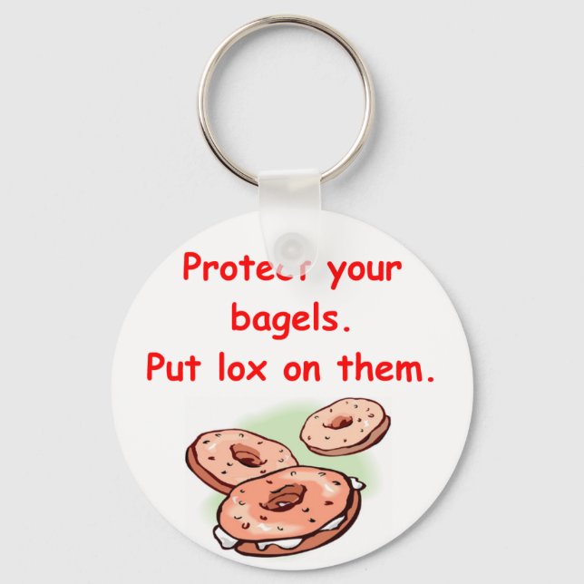 lox och baglar nyckelring (Framsida)