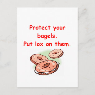lox och baglar vykort