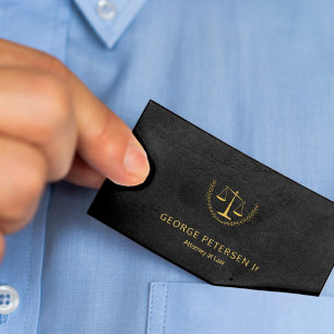 Loxury guld  Black Läder utseende Visitkort