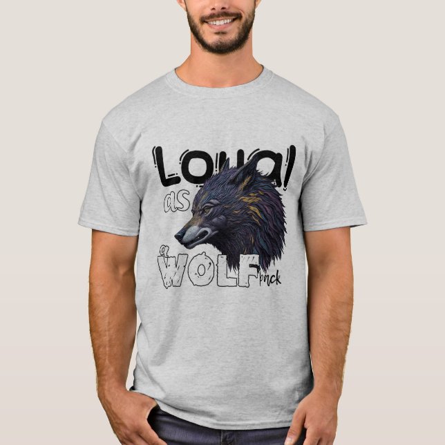 Loyal as varg pack t shirt (Framsida)