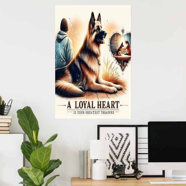 Loyal Assion vid Sunset Poster (Hemmakontoret)