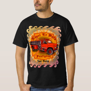 Loyal Firefighter-brandlastbils t-shirt