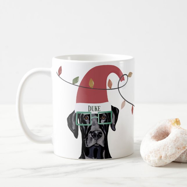 Loyal Hund jul Ljus Helper Kaffemugg (Med munk)