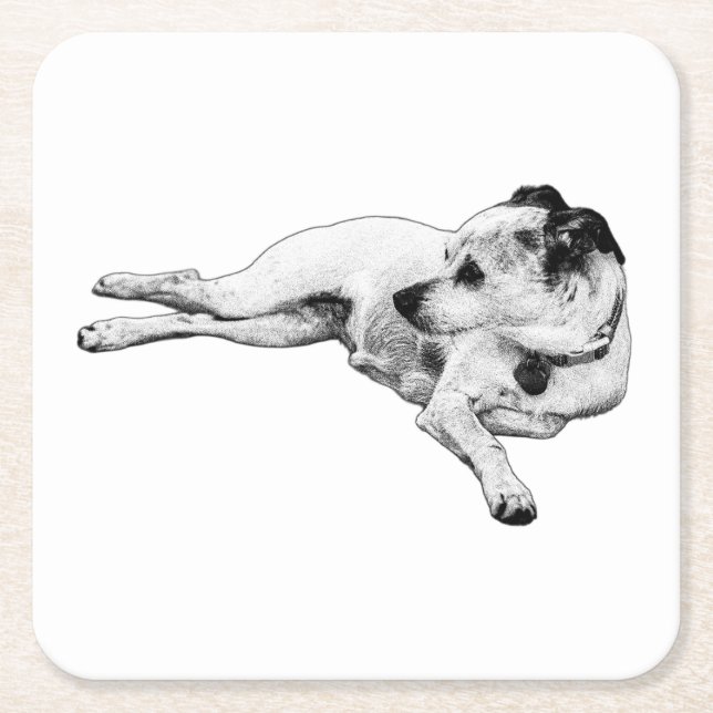 Loyal Pause Underlägg Papper Kvadrat (Framsidan)