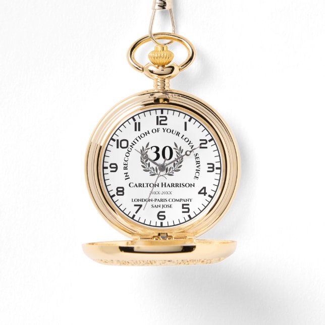 Loyal Service Appreciation Award. Anpassa Armbandsur (Framsida)