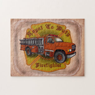 Loyal to Duty Fire Lastbil-brandkamppussel Pussel
