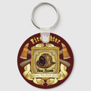 Loyal to Duty Shield-nyckelkedjor för brandmän Nyckelring