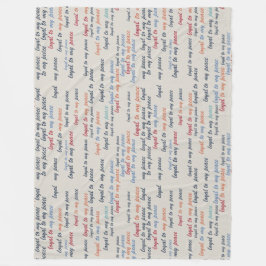 Loyal to My Peace Fleece Blanket