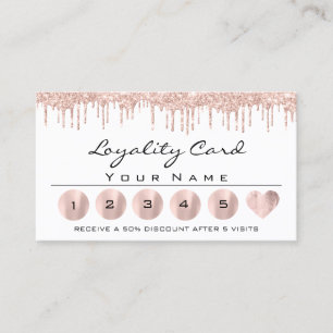 Loyalik 6 Estheticiska MAKEUP Ro White Heart Lash Visitkort